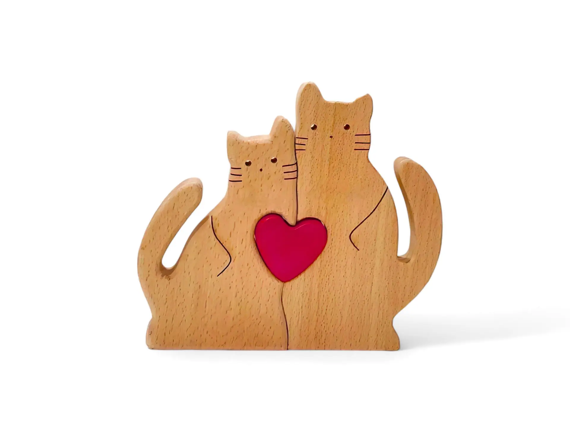 wooden cats